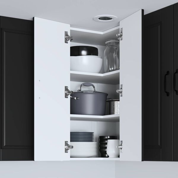 vidaXL Mueble de Cocina Negro 57 x 57 x 80 cm Madera de ingenier&iacute;a