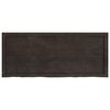 vidaXL Estante pared madera roble tratada marrón oscuro 120x50x(2-4)cm