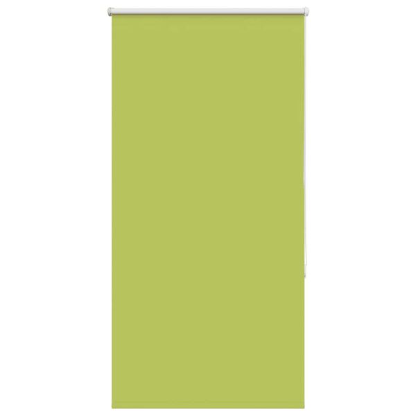 vidaXL Estor Enrollable Opaco hojas verde 75x175 cm Tela Ancho 70,7 cm