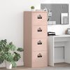 vidaXL Mueble archivador con caj&oacute;n con estante Rosa 44 x 50 x 106.5 cm