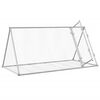 vidaXL Conejera acero galvanizado plateado 200x105x91 cm