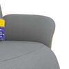 vidaXL Sill&oacute;n reclinable de masaje con reposapi&eacute;s tela gris claro