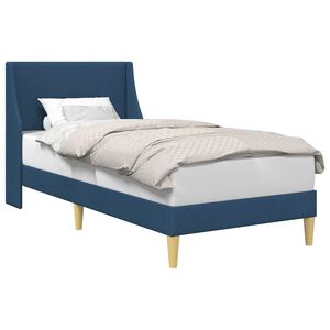 vidaXL Estructura de cama con cabecera Azul 100 x 200 cm tela
