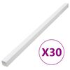 vidaXL Canaletas para cables PVC 33x33 mm 30 m