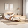 vidaXL Cama con estantería sin colchón madera maciza de pino 150x200cm
