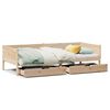 vidaXL Sofá cama con cajones madera maciza de pino 80x200 cm