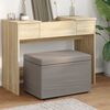vidaXL Taburete Taup&eacute; 61 x 41 x 40 cm Tela y Madera Ingenier&iacute;a