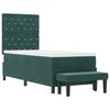 vidaXL Cama tipo Box Spring Verde oscuro 80 x 200 cm Terciopelo