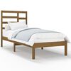 vidaXL Estructura cama sin colch&oacute;n madera maciza marr&oacute;n miel 75x190 cm