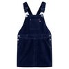 Vestido infantil pana azul marino 128