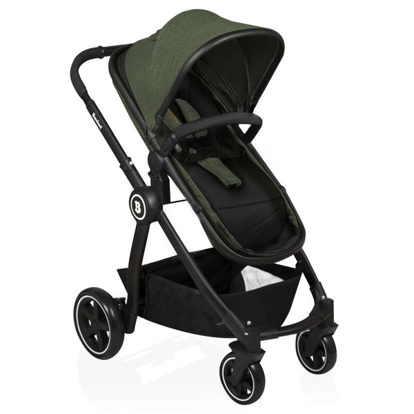 Baninni Sillita de paseo/Cochecito Otto 3-in-1 verde oliva