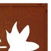 vidaXL Adorno de pared jard&iacute;n acero corten dise&ntilde;o hoja arce 105x55 cm