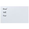 vidaXL Pizarra magn&eacute;tica de pared vidrio templado blanco 100x60 cm