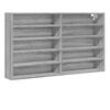 vidaXL Vitrina de madera de ingenier&iacute;a gris Sonoma 100x15x58 cm
