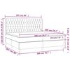 vidaXL Cama box spring con colch&oacute;n terciopelo rosa 200x200 cm
