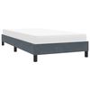vidaXL Estructura de cama sin colchón terciopelo gris oscuro 90x220 cm