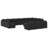 vidaXL Set de muebles de jard&iacute;n 14 pzas cojines rat&aacute;n sint&eacute;tico negro