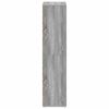 vidaXL Estanter&iacute;a/Aparador madera contrachapada gris 66x30x130 cm