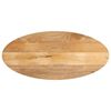vidaXL Tablero de mesa ovalado madera maciza de mango 140x50x2,5 cm