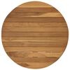 vidaXL Encimera &Oslash; 50 x 3,5 Redondo Madera de teca maciza Natural