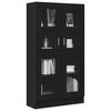 vidaXL Librer&iacute;a Roble Negro 82,5 x 30,5 x 150 cm Madera de ingenier&iacute;a