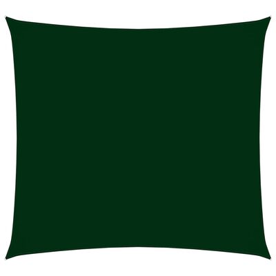 vidaXL Toldo de vela cuadrado tela Oxford verde oscuro 7x7 m