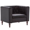 vidaXL Sill&oacute;n de terciopelo negro