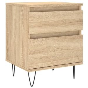 vidaXL Mesita de noche madera de ingenier&iacute;a roble Sonoma 40x35x50 cm