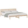 vidaXL Estructura de cama Marrón 180 x 210 cm Madera de pino macizo