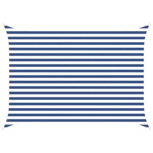 vidaXL Toldo Vela de Sombra Azul y Blanco 3,5 x 2,5 m