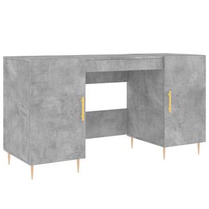 vidaXL Escritorio madera de ingenier&iacute;a gris hormig&oacute;n 140x50x75 cm