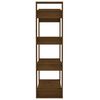 vidaXL Estanter&iacute;a/divisor espacios madera pino marr&oacute;n miel 80x35x125cm