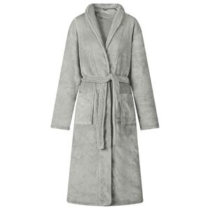 vidaXL Bata sin capucha Gris s Franela