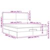 vidaXL Estructura de cama otomana colchones terciopelo rosa 200x200cm