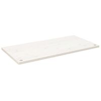 vidaXL Tablero de escritorio madera maciza pino blanco 100x50x2,5 cm