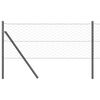 vidaXL Poste de Valla Gris 10 x 0,6 m (malla de 50 mm) Acero y PVC