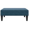 vidaXL Sof&aacute; cama de 2 plazas con taburete terciopelo azul