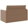 vidaXL Sof&aacute; cama 110cm Capuchino Cuero artificial