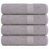 vidaXL Toallas de mano FROGN 4 uds gris 50x100 cm 360 g/m&sup2;