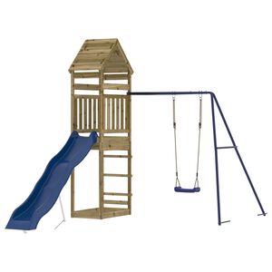 vidaXL Parque infantil de exterior madera de pino impregnada
