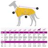 vidaXL Chubasquero para perros con bandas reflectantes amarillo 3XL