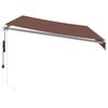 vidaXL Toldo retr&aacute;ctil autom&aacute;tico marr&oacute;n 350x250 cm