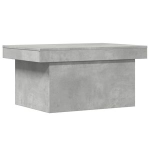vidaXL Mesa de centro madera de ingenier&iacute;a gris hormig&oacute;n 80x55x40 cm