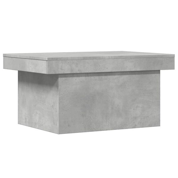 vidaXL Mesa de centro madera de ingenier&iacute;a gris hormig&oacute;n 80x55x40 cm