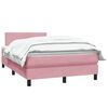vidaXL Cama box spring con colch&oacute;n terciopelo rosa 120x210 cm