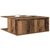 vidaXL Mesa de Caf&eacute; con caj&oacute;n Madera antigua 80 x 80 x 31 cm