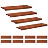vidaXL Alfombras para escalones 12 uds. 90 x 30 x 2 cm Marr&oacute;n
