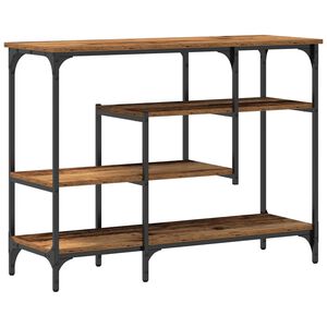vidaXL Mesa Consola Madera vieja 100 x 35 x 75 cm