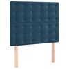 vidaXL Estructura de cama sin colch&oacute;n terciopelo azul oscuro 80x200 cm
