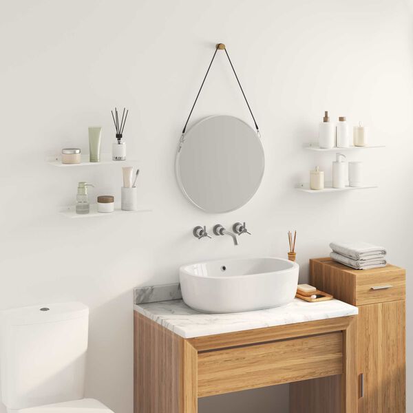 vidaXL Estante flotante 4 pcs 40 x 18 x 2,5 cm Acero